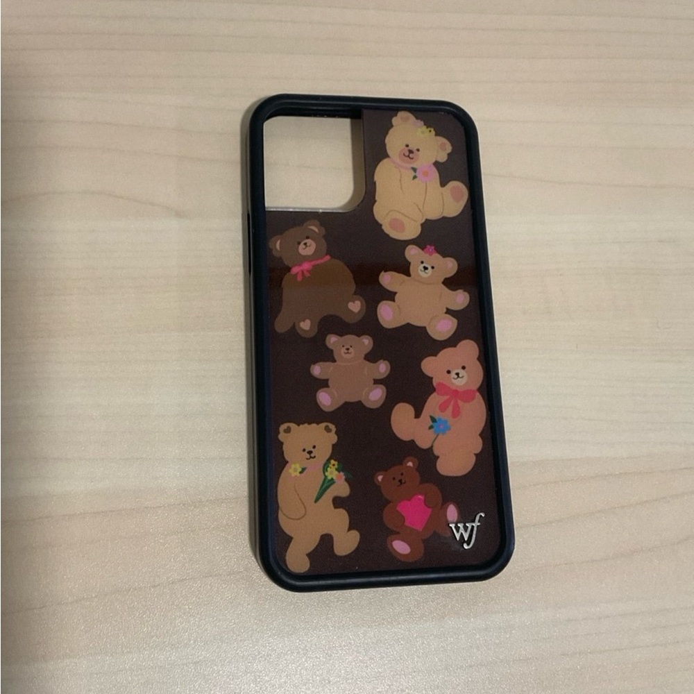 Brown Bear Wildflower IPhone 12 Pro Case